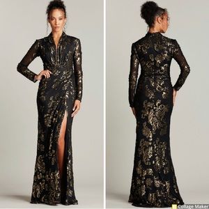 NWT BANU BURNOUT VELVET GOWN | TADASHI SHOJI